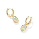 Hallie Huggie Earrings in Gold & Opalite Illusion