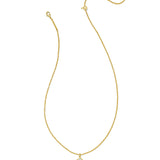 Hallie Short Pendant Necklace in Gold & Opalite Illusion