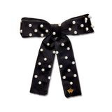 Pearl Embellished Antoinette Bow Barrette