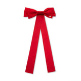 Jane Bow Barrette in Crimson