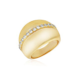 Thick A*s Pave Ring in Gold