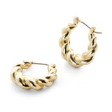 Paris Twisted Hoop Earrings