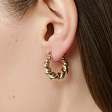 Paris Twisted Hoop Earrings