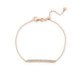 Grace 18k Gold Vermeil 0.1ct tw Lab-Created Diamond Pave Bar Bracelet