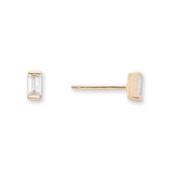 Clara 18k Gold Plated CZ Stud Earrings