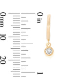 Grace 18k Gold Vermeil 0.2ct tw Lab-Created Diamond Drop Earrings