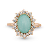 Victorian Cocktail Ring in Mint