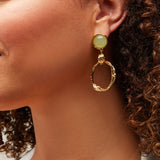 Zinnia Earring Drops in Gold