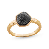 Textured Stone Ring