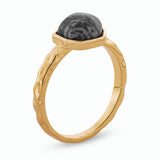 Textured Stone Ring