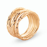 Gold Textured Ring