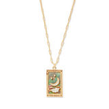 The Moon Tarot Card Pendant Necklace