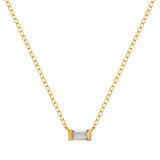 Clara 18k Gold Plated CZ Pendant Necklace