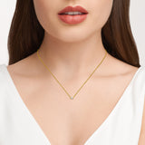 Clara 18k Gold Plated CZ Pendant Necklace