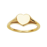 Rebecca 18k Gold Plated Heart Signet Ring