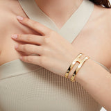 Dani Adjustable Statement Cuff in Gold