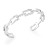 Pave Huxley Cuff in Silver