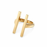 Double Bar Ring in Gold