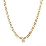 Bardot Stud Charm Necklace in Gold