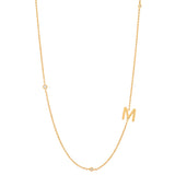 Sideways Initial Necklace