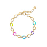 Kelsey Chain Bracelet in Gold & Multi Mix