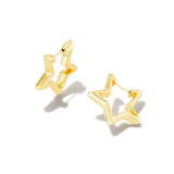 Star Huggie Earrings in Gold