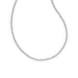 Nydia Strand Necklace in Clear & Silver