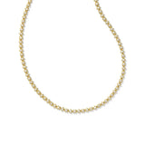 Nydia Strand Necklace in Clear & Gold