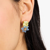 Brighten Up Statement Studs in Green & Blue