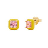 Brighten Up Studs in Yellow & Pink