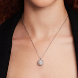 Beaming Bright Pendant in Silver & CZ