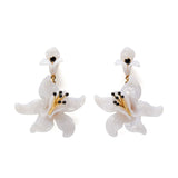 Brighten Up Statement Earrings in White & Black