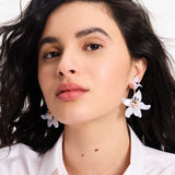 Brighten Up Statement Earrings in White & Black