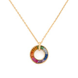 Rainbow Joy Pendant Necklace