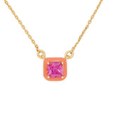 Brighten Up Pendant in Orange & Pink