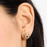 On The Ball Stud Earrings in Gold