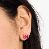 Brighten Up Studs in Orange & Pink