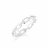 Sterling Silver Simple Chain Ring