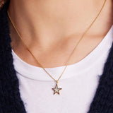 You're A Star Pendant in Gold & Pave