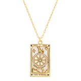 The Wheel Tarot Card Necklace