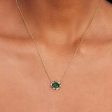 Victoria Mini Pendant in Green Multi & Gold