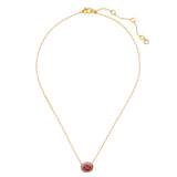 Victoria Mini Pendant in Gold & Red